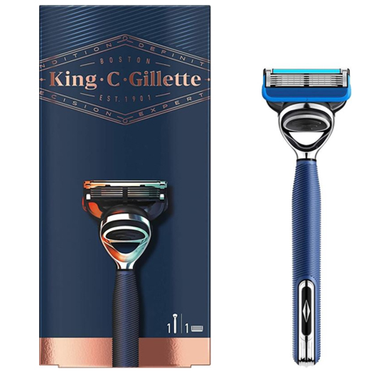 Gillette King C. Blue Chrom razor